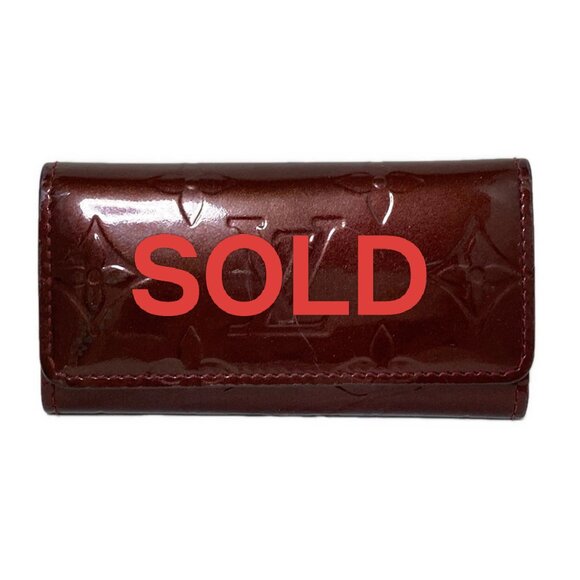 LOUIS VUITTON Multicles 4 Rouge Fauviste Monogram Vernis -113-071725 - Picture 1 of 8